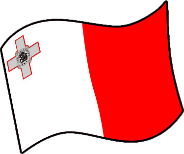 マルタの国旗のイラスト画像3