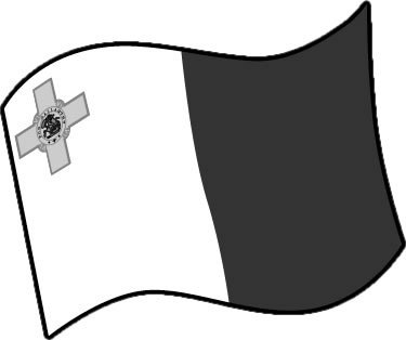 マルタの国旗のイラスト画像4