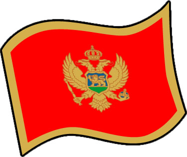 モンテネグロの国旗のイラスト画像3