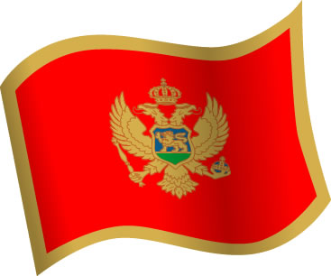 モンテネグロの国旗のイラスト画像5