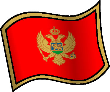 モンテネグロの国旗のイラスト画像6