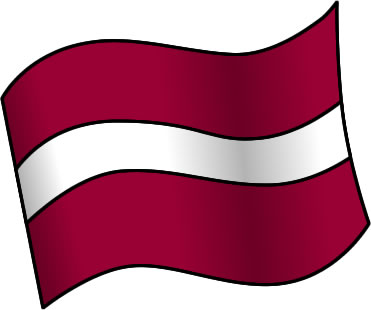 ラトビアの国旗のイラスト画像1