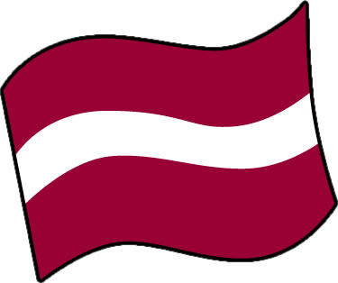 ラトビアの国旗のイラスト画像3