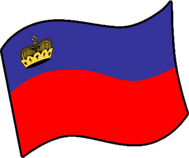 リヒテンシュタインの国旗のイラスト画像3