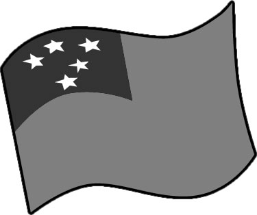 サモアの国旗のイラスト画像4