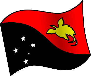 パプアニューギニアの国旗のイラスト画像1