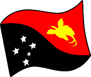 パプアニューギニアの国旗のイラスト画像3
