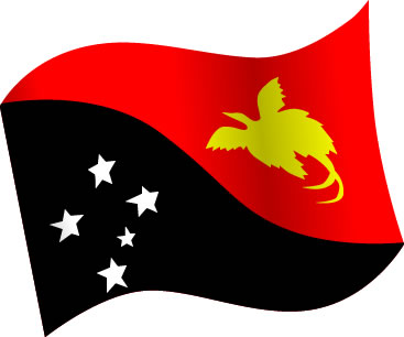 パプアニューギニアの国旗のイラスト フリーイラスト素材 変な絵 Net