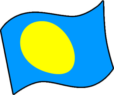 パラオの国旗のイラスト画像3