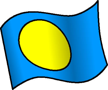 パラオの国旗のイラスト画像6