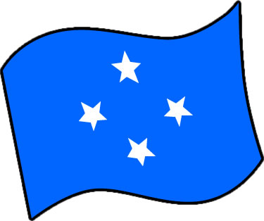 ミクロネシアの国旗のイラスト画像3