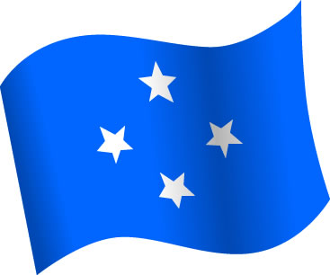 ミクロネシアの国旗のイラスト画像5