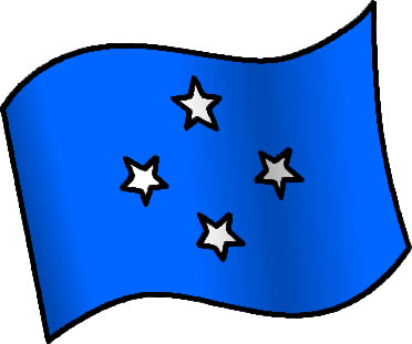 ミクロネシアの国旗のイラスト画像6