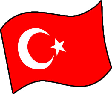トルコの国旗のイラスト フリーイラスト素材 変な絵 Net