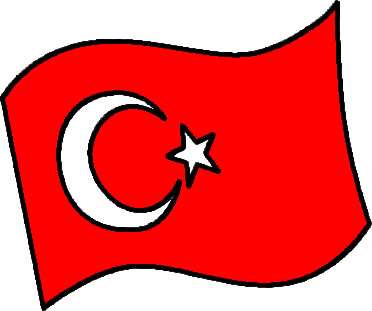 トルコの国旗のイラスト画像6