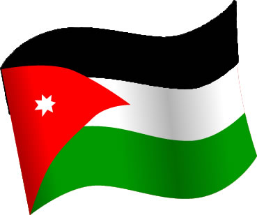 ヨルダンの国旗のイラスト画像5