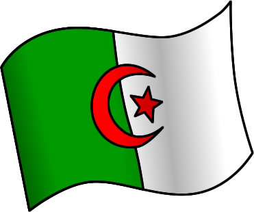 アルジェリアの国旗のイラスト画像1