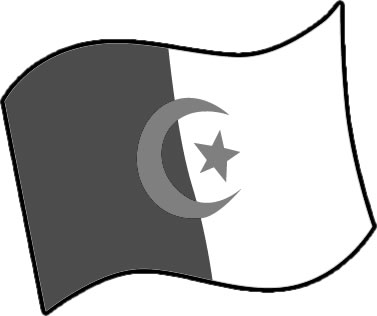 アルジェリアの国旗のイラスト画像4