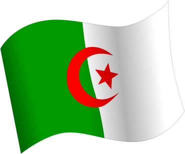 アルジェリアの国旗のイラスト画像5