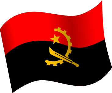 アンゴラの国旗のイラスト画像5