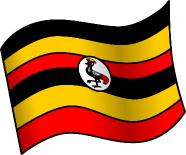 ウガンダの国旗のイラスト画像1