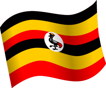 ウガンダの国旗のイラスト画像5