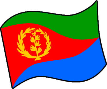 エリトリアの国旗のイラスト画像3