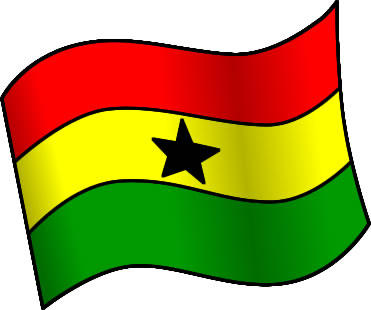 ガーナの国旗のイラスト画像1