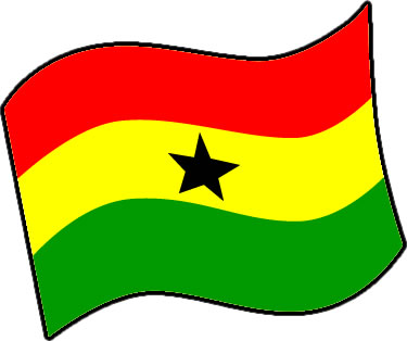 ガーナの国旗のイラスト画像3