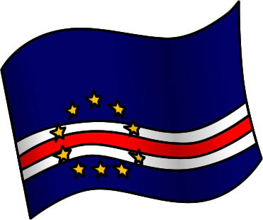 カーボヴェルデの国旗のイラスト画像1
