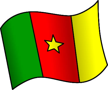 カメルーンの国旗のイラスト画像1