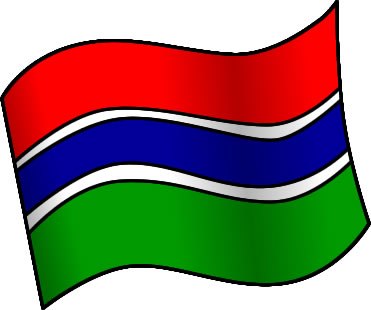 ガンビアの国旗のイラスト画像1