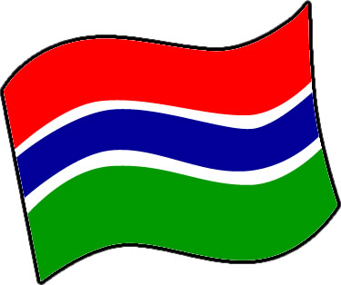 ガンビアの国旗のイラスト画像3