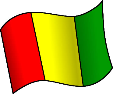 ギニアの国旗のイラスト画像1