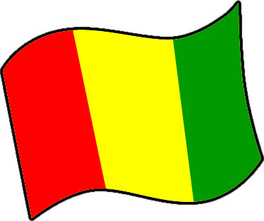 ギニアの国旗のイラスト画像3