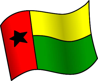 ギニアビサウの国旗のイラスト画像1