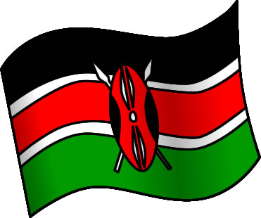 ケニアの国旗のイラスト画像1