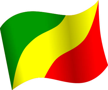 コンゴ民主共和国の国旗のイラスト画像5