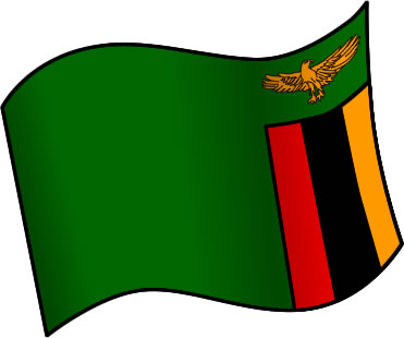 ザンビアの国旗のイラスト画像