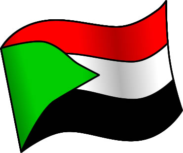 スーダンの国旗のイラスト画像1