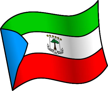 赤道ギニアの国旗のイラスト画像1