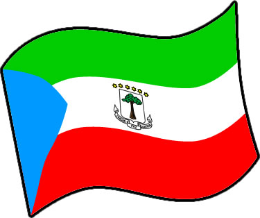 赤道ギニアの国旗のイラスト画像3