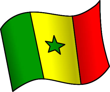 セネガルの国旗のイラスト画像1