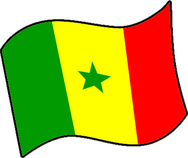 セネガルの国旗のイラスト画像3