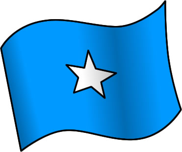 ソマリアの国旗のイラスト画像1
