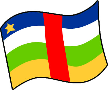 中央アフリカの国旗のイラスト画像3