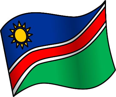 ナミビアの国旗のイラスト画像1