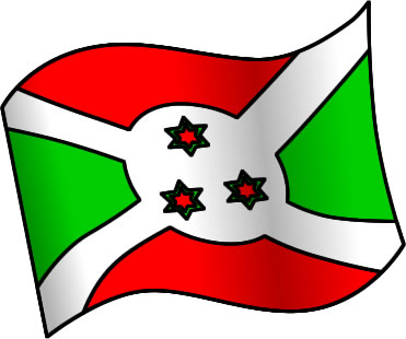 ブルンジの国旗のイラスト画像1