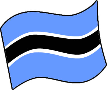 ボツワナの国旗のイラスト画像3