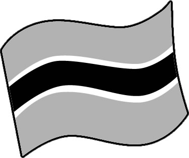 ボツワナの国旗のイラスト画像4
